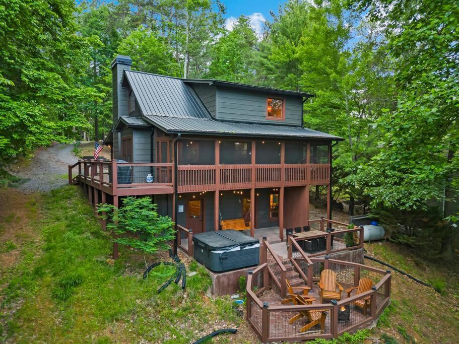 Lakeside Retreat Hot Tub Fishing Hiking เอลลิเจย์ ภายนอก รูปภาพ